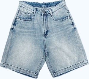 Shorts <span class=keywords><strong>cargo</strong></span> déchirés 3D en jean 100 % coton pour homme, style streetwear décontracté, avec logo personnalisé du fabricant - Product Image 3