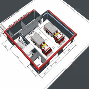 Abri d'urgence incendie, cabine de secours pour la lutte contre les incendies avec mobilité flexible, unité de sauvetage à réponse rapide, compatible énergie solaire - Product Image 4