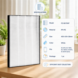 Filtre <span class=keywords><strong>HEPA</strong></span> FZ-BX70HF compatible avec le <span class=keywords><strong>purificateur</strong></span> <span class=keywords><strong>d</strong></span>'<span class=keywords><strong>air</strong></span> Sharp KC-700Y5 KC-70E9 KC-B70, capture les particules PM2.5, le pollen, les squames <span class=keywords><strong>d</strong></span>'animaux et la fumée. - Product Image 2