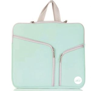Portable 15.6 Inch Neoprene Laptop Sleeve Case Large Capacity Notebook <b>Computer</b> Pocket Case Two Pockets <b>for</b> Tablet Briefcase - Product Image 3