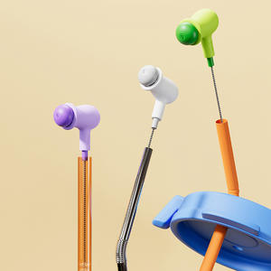 Brosse de nettoyage multifonctionnelle Creative Pea CB006 pour pailles pliables, tétines en acier inoxydable, couvercles de tasses et fentes - Product Image 1