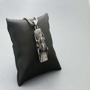 Yunnique Collar con colgante de tronco de árbol con insecto, plata tibetana, joyería de moda unisex, regalo - Product Image 2