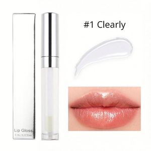 Brillo Labial Vegano Transparente Rosa Nude, Venta al Por Mayor, Personalizable con Logotipo, Brillo Labial con Purpurina de Marca Privada - Product Image 1
