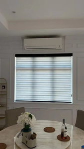 Stores zébrés EX03 en matériau supérieur, rideau sur mesure pour fenêtre de petit appartement, protection solaire - Product Image 4