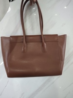 Sac fourre-tout en cuir PU avec logo personnalisé, design à rabat, réutilisable, en similicuir souple, sac à bandoulière pour femme, pour le shopping et le travail