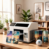 Imprimante UV à jet d'encre 3355 pour coques de téléphone, impression en petites séries, gabarits personnalisés, balles de golf, bouteilles, autocollants DTF, machine d'impression UV