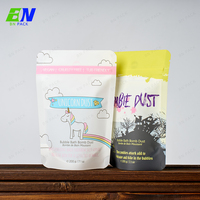 12oz blanc personnalisé imprimé café sacs d'emballage fermeture éclair emballage rétractable support pochette fenêtre PET Mylar aluminium Mascara en vrac