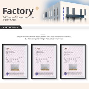 ชุดชิปโป๊กเกอร์เซรามิกดินเผา 14 กรัม แบบกำหนดเองสำหรับขายส่ง พร้อมกล่องใส่ ชิปคาสิโนเปล่า และถาด ชิปโป๊กเกอร์สำหรับความบันเทิง - Product Image 4