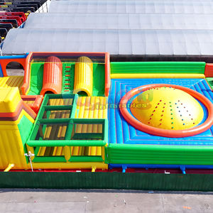 Parc d'attractions gonflable géant de qualité commerciale, aire de jeux extérieure avec trampolines géantes - Product Image 4