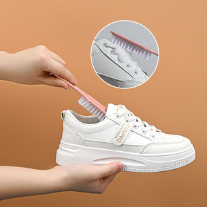 Cepillo para Zapatos de Cerdas Rígidas y Ligeras de Color Caramelo, Cepillo de Nylon para Ropa y Zapatos con Mango de PP, Verano 2017 - Product Image 2