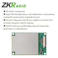 Módulo RFID UHF de Bajo Costo ZKRadio, Compatible con 902-928MHz, TTL 915, Tarjeta de Largo Alcance para Gestión de Estacionamientos