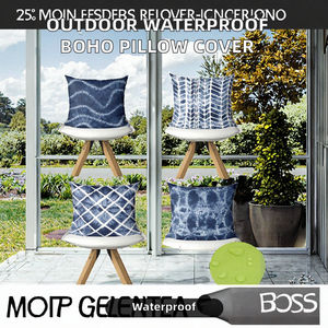 Decorative Outdoor Waterproof Floral Print <b>Sofa</b> Pillow <b>Cover</b> <b>for</b> Home & Hotel Use Open Tent <b>Sofa</b> Cushion - Product Image 2