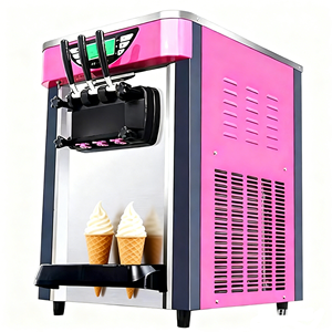 Ice <b>Maker</b> 28L/H Automated 3 Flavors <b>Yogurt</b> Making Commercial Soft Serve Machine for Business 28L/H Anassonic Compressor Ice - Product Image 1