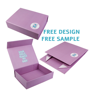 OEM/ODM Luxury Black Rigid Cardboard Foldable Gift Box Custom Print Paper Clamshell Folding Magnetic Gift Box