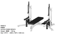 Équipement d'exercice en acier combiné de support de gymnastique d'haltérophilie de logo personnalisé pour l'entraînement de bodybuilding et la machine de forme physique