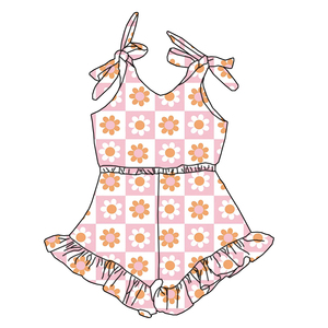 Tute Estive Premium per Bambine Senza Maniche con Design Plissettato e in Pizzo, Vendita all'Ingrosso - Product Image 1