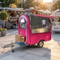 Nouveau camion de restauration rapide Chariot alimentaire mobile Remorquable Restaurants Boulangeries Snack Food Trailer
