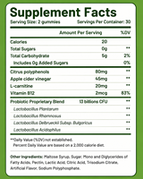 Gummies multivitaminées au vinaigre de cidre de pomme B12, marque privée OEM, pour le métabolisme, l'énergie, le soutien immunitaire, complément alimentaire naturel pour adultes