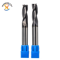 Warrior's Best-Selling 3/8 Shank Carbure monobloc CNC Outils de coupe Fraise en bout Ébauche Chipbreaker Router Bit Aitin Coating OEM ODM