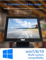 Terminal Punto de Venta para Restaurante, Todo en Uno, Pantalla Táctil, Caja Registradora, Intel I5, 8GB RAM, 15/15.6 Pulgadas, para Pequeños Negocios y Cafeterías