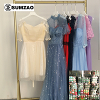 Venta al por Mayor de Ropa Usada Sumzao Grado A, Fardos de Ropa de Segunda Mano, Vestidos de Fiesta