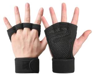 Guantes de Entrenamiento Antideslizantes para Levantamiento de Pesas, Guantes de Gimnasio con Soporte para la <span class=keywords><strong>Palma</strong></span>, Equipo de Fitness para Hombres y Mujeres - Product Image 2