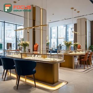 Custom Jewelry Showroom Jewelry Display Case Polished Surface Commercial Store Display Cabinet - Product Image 2