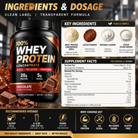 Fabricant OEM de poudre protéinée : Mélange d'isolat de protéine de lactosérum saveur vanille, 20g de protéines pour athlètes, soutien musculaire, complément alimentaire