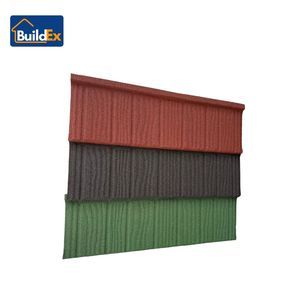 Toiture en métal enduite <span class=keywords><strong>de</strong></span> pierre moderne Feuilles <span class=keywords><strong>d</strong></span>'<span class=keywords><strong>ardoise</strong></span> ondulées colorées Bâtiment ignifuge <span class=keywords><strong>Prix</strong></span> compétitifs Toiture en acier - Product Image 3