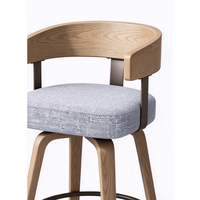 Tabouret de bar moderne nordique pivotant et réglable en hauteur, avec siège rembourré, chaise haute pour cuisine, bar, hôtel, salle à manger