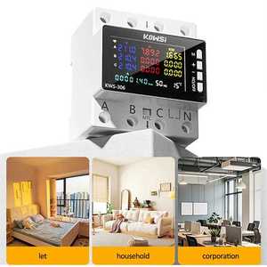 KWS-306WF เครื่องวัดพลังงานไฟฟ้า 3 เฟส WiFi Tuya แบบติดตั้งบนราง Din  ระบบตรวจสอบไฟฟ้า AC85-290V สวิตช์อัจฉริยะ ป้องกันแรงดันไฟฟ้าเกิน กระแสเกิน และไฟรั่ว G53 - Product Image 1