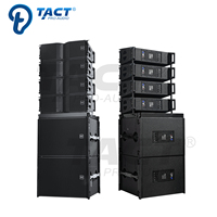 Système de sonorisation professionnel à ligne active double 8 pouces avec amplificateurs pour scène de concert et église