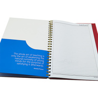 Professioneller Notizbuch-Planer mit individuellem Logo, Spiralbindung, Hardcover-Buch mit Papiertrennblättern, fabrikgedruckt