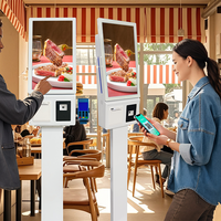 Kiosque de commande automatique pour menu de restauration rapide avec écran tactile de 21,5, 23,6, 27 et 32 pouces, kiosque de commande automatique McDonald's avec écran de paiement