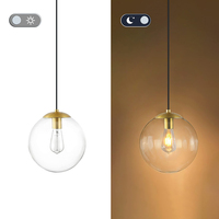 Usine 1 Lumière En Verre Pendentif Plafonnier Moderne Globe Cuisine Mini Pendentif Éclairage