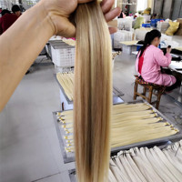 Extensions de cheveux naturels Remy bruts 100 % humains, double épaisseur, qualité supérieure, à bandes adhésives, extensions de cheveux russes en gros pour salon