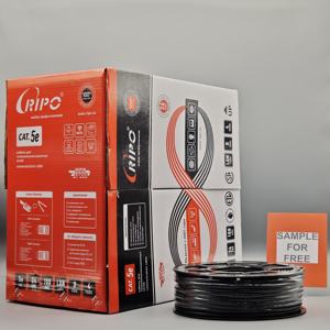 Cable de Red Cat5e FTP 24AWG, Cable Ethernet LAN Blindado de Par Trenzado de Cobre Libre de Oxígeno para Uso Industrial y de Oficina - Product Image 1