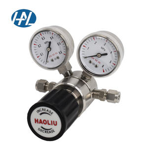 Paslanmaz çelik pnömatik gaz regülatörü ölçer ve basınç düşürücü vana ile düşük ve yüksek basınçlı oksijen hava helyum - Product Image 3