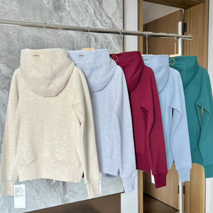 <span class=keywords><strong>Felpa</strong></span> <span class=keywords><strong>con</strong></span> Cappuccio Oversize Personalizzata da <span class=keywords><strong>Donna</strong></span> <span class=keywords><strong>con</strong></span> Zip, Abbigliamento Sportivo Pesante su Misura, Pullover Spesso Taglie Forti - Product Image 2