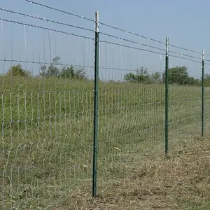 1.6 metri di altezza 50m o 100m di lunghezza del campo di prateria all'ingrosso recinzione di gioco zincato cerniera comune recinzione prezzo