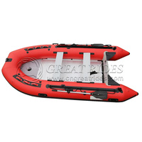 Bateau gonflable professionnel portable strié de 3.6m bateau de rafting gonflable de qualité commerciale