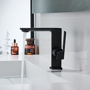 <span class=keywords><strong>Rubinetto</strong></span> Miscelatore Monocomando per Lavabo in Ottone Massiccio di Alta Qualità, Acqua Calda e Fredda, Anticorrosione, Durevole, Montaggio su Piano, Foro Singolo - Product Image 2