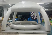 Nouveauté Barre flottante gonflable Bana île aquatique ponton flotteur de bain tapis de plate-forme avec tente