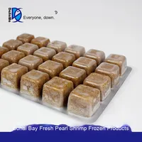 Bohai Bay Frozen Pearl Crevettes Artemia Saumure Crevettes Dragon Fish Petit aliment sec pour poissons pour animaux de compagnie Variété Pack Aliments pour poissons congelés