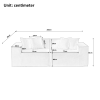 Furnistyle Maßgefertigtes Modernes Nordisches Modulares Schlafsofa mit Vakuum-Kompressions-Aufblasdesign für Wohnzimmer und Villa