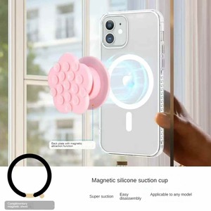 Silicone hai mặt dính điện thoại grip với cốc hút Non-Slip di động đứng trường hợp đối với điện thoại thông minh - Product Image 6