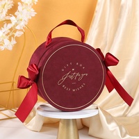 Boîte Cadeau de Mariage en Carton Gaufré Velours de Luxe Nouvelle Conception Écologique en Gros, Emballage Tube Personnalisé avec Ruban pour Invités