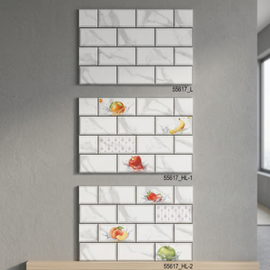 กระเบื้องบุผนังเซรามิกดิจิตอลสีขาว ดีไซน์เนอร์ ขนาด 300x450 มม. ผิวมันเงา สำหรับตกแต่งภายในห้องครัวและห้องน้ำ - Product Image 1