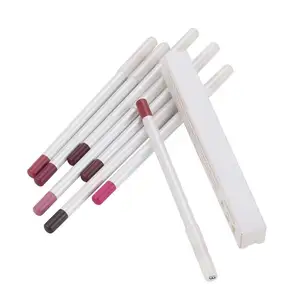 Pigment Cosmetic White Verpackung Kein Logo Bleistift Private Label Lip Liner