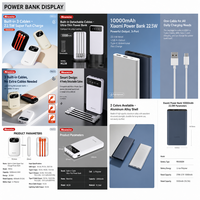 Ensemble cadeau d'entreprise personnalisé avec logo, mug isotherme 3249, batterie externe PM153 (2 pièces), blanc